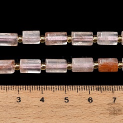 Natürliche Stränge aus hämatoidem Quarz / eisenhaltigen Quarzperlen&nbsp;GG-CBA5B6F-E02-01