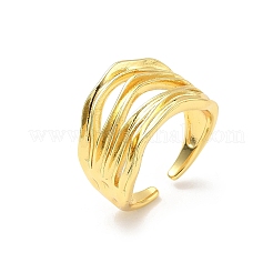 Messing verstellbare Manschette Ringe&nbsp;RJEW-V009-05G