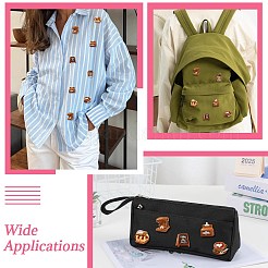 12 épingle à revers en résine à 6 styles&nbsp;JEWB-CJ0003-04