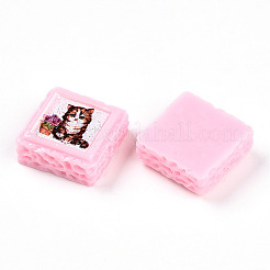 Undurchsichtige Decoden-Cabochons aus Harz&nbsp;RESI-N039-130A