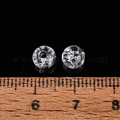 Perline di acrilico trasparente crackle&nbsp;MACR-ZX026-6MM-01