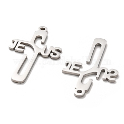Pendentifs en acier inoxydable 304 anti-ternissement&nbsp;STAS-B054-03P
