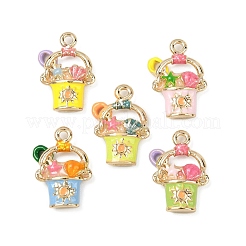 Pendentifs d'émail en alliage&nbsp;ENAM-P262-02G-M