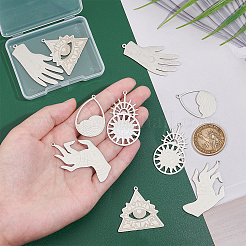10 pendentif en acier inoxydable de style 201&nbsp;STAS-UN0034-08