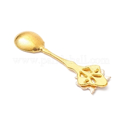 4 Stück Weihnachtslegierung Emaille Löffel Anhänger Ornament&nbsp;AJEW-JD00023