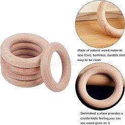 Anneaux de liaison en bois de hêtre&nbsp;WOOD-FG0001-07B