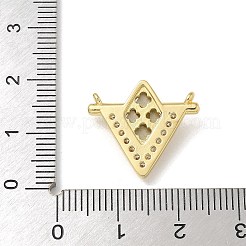 Messing micro pave klare zirkonia anhänger&nbsp;KK-U046-09G