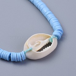 Bracciali intrecciati a mano in perle di argilla polimerica&nbsp;BJEW-JB04318-04