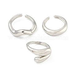 3-teiliges Set mit offenen Manschettenringen aus Legierung für Damen&nbsp;RJEW-K260-06P