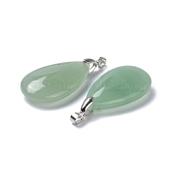 Pendentifs en aventurine vert naturel&nbsp;G-D084-01P-B10
