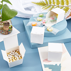 Faltbare kreative Kraftpapierbox&nbsp;CON-WH0062-04B-WH