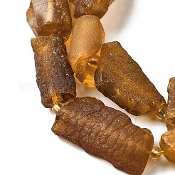 Fili di perle di ambra naturale grezza&nbsp;G-B125-C01-02