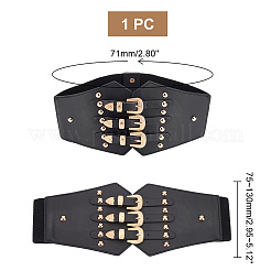 Cinture a corsetto elastiche larghe in pelle pu&nbsp;AJEW-WH0413-88A