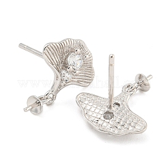 925 argento sterling micro pavimenta i risultati degli orecchini di zirconi cubici&nbsp;STER-B005-06P