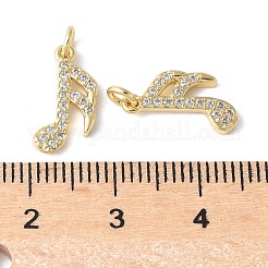Messing micro pave klare zirkonia anhänger&nbsp;KK-H449-85A-G-RS