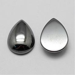 Non magnetici cabochon ematite sintetici&nbsp;G-P162-03-10x14mm
