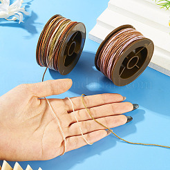2 Rolle 2 Farben segmentgefärbte runde Polyester-Drehschnüre&nbsp;OCOR-TA0003-59C