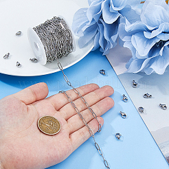 DIY Schmuckherstellungssets aus Büroklammerketten aus Edelstahl 304&nbsp;DIY-DC0003-66