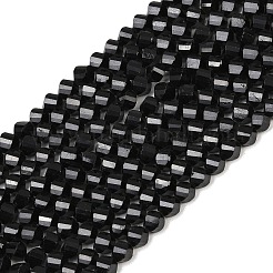 Chapelets de perles en tourmaline noire naturelle&nbsp;G-P611-C37-01