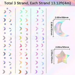 Guirlande de papier pailleté irisé&nbsp;HJEW-WH20003-10B