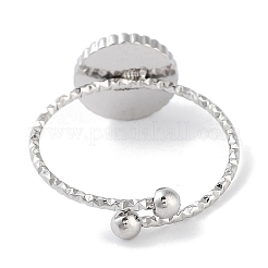 Ionenplattierung (IP) 304 Edelstahlring&nbsp;RJEW-B059-02P-02