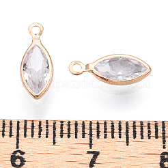 Ottone micro spianare fascino zirconi&nbsp;ZIRC-K087-24G