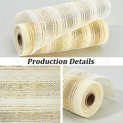 Dekoratives Polyester-Netzband für Weihnachtsbäume&nbsp;SIL-WH20025-050D