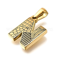 Pendentifs en acier inoxydable 304 doré&nbsp;STAS-K300-01G-N