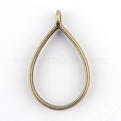 Colgantes de bisel de aleación de chapado en rack con espalda abierta&nbsp;PALLOY-S047-29F-FF