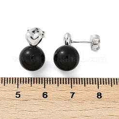 Ohrstecker aus Emaille aus 304 Edelstahl&nbsp;EJEW-G423-11P