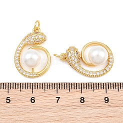 Pendenti in zirconi cubici trasparenti in micro pavè di ottone&nbsp;CU-CBA7E9C-04G