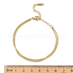 Mehrreihige Armbänder aus 304 Edelstahl&nbsp;BJEW-C110-02G