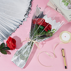 100 emballage de bouquets de fleurs en plastique opp&nbsp;AJEW-AR0005-02