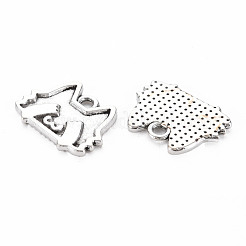 Pendente smalto in lega stile tibetano&nbsp;TIBEP-N010-017AS-RS