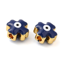 Tono dorato perle di ottone smalto&nbsp;KK-E048-01G-06