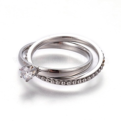 Anelli in acciaio inossidabile 304&nbsp;RJEW-E158-23P