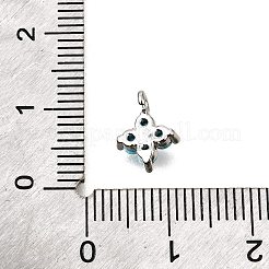 Pendentifs avec zircon cubiques à micro-pavés en laiton&nbsp;KK-D356-07B-P