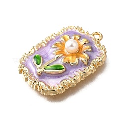 Pendentifs d'émail en alliage&nbsp;ENAM-K076-02C-G