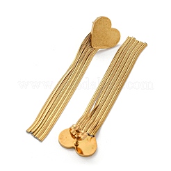 Boucles d'oreilles pendantes en acier inoxydable 304 doré plaqué sous vide PVD&nbsp;EJEW-D083-08C-G