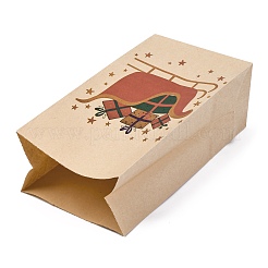 Weihnachtsbedruckte rechteckige Papiertüten&nbsp;CARB-D016-01B