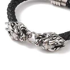 Geflochtene Armbänder aus Mikrofaser-Lederband&nbsp;BJEW-B096-19C