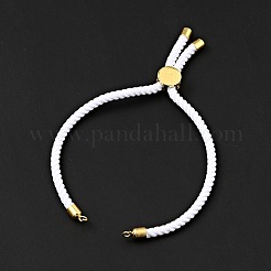 Bracelets coulissants en corde milan torsadée à moitié finis&nbsp;FIND-G032-01G-20