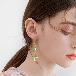 12 Stück Pilz-Charm-Anhänger Acryl-Pilz-Charm bunt mit Biegering für Schmuck-Halsketten-Armband-Ohrring-Bastelarbeiten&nbsp;JX312A