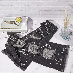 Zerrissene Ärmel aus Denimstoff&nbsp;AJEW-WH20060-26