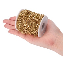 Ionenplattierung (IP) 304 Edelstahl Cuban Link Ketten&nbsp;CHS-G010-02G