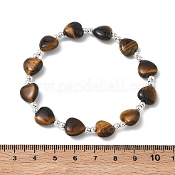 Stretcharmbänder mit natürlichen und synthetischen Edelsteinen sowie synthetischem Hämatit für Damen&nbsp;BJEW-JB13709