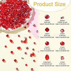 8 brin 8 styles de brins de perles de verre&nbsp;GLAA-YW0004-44A