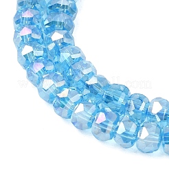 Chapelets de perles en verre électroplaqué&nbsp;GLAA-Q105-03X