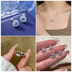 10 Stück 5 Farben Zirkonia-Cabochons&nbsp;ZIRC-TA0001-32