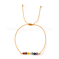 Braccialetti vintage minimalisti regolabili con perline di pietre preziose naturali&nbsp;AX5833-1